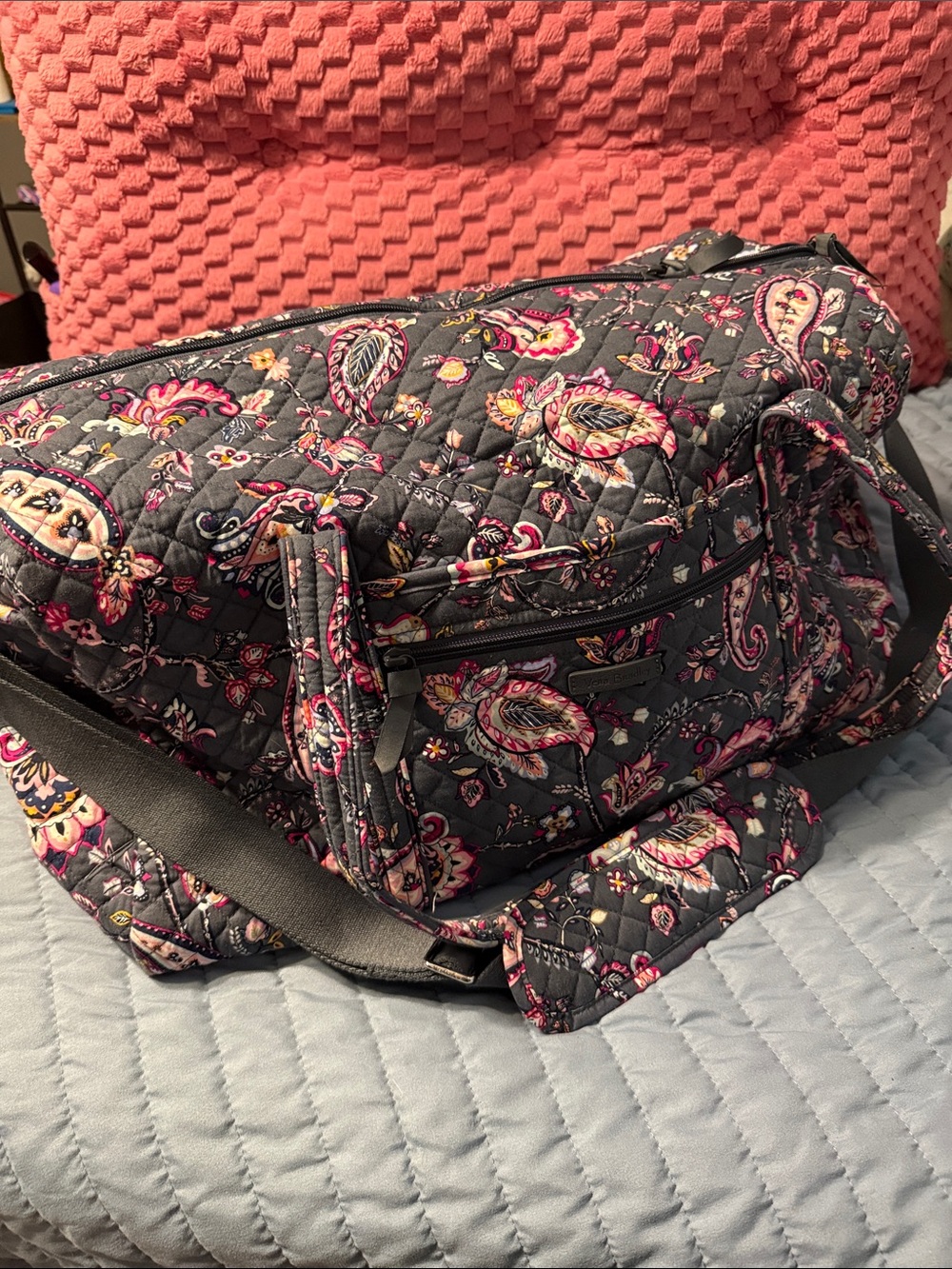 Vera Bradley Paisley Quilted duffel